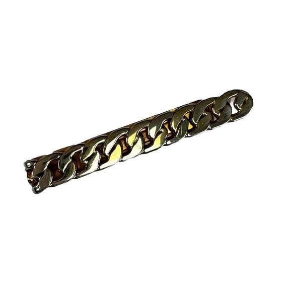 Vintage SWANK Cable Pattern Tie Bar Classic - Picture 1 of 8